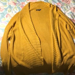 Yellow cardigan